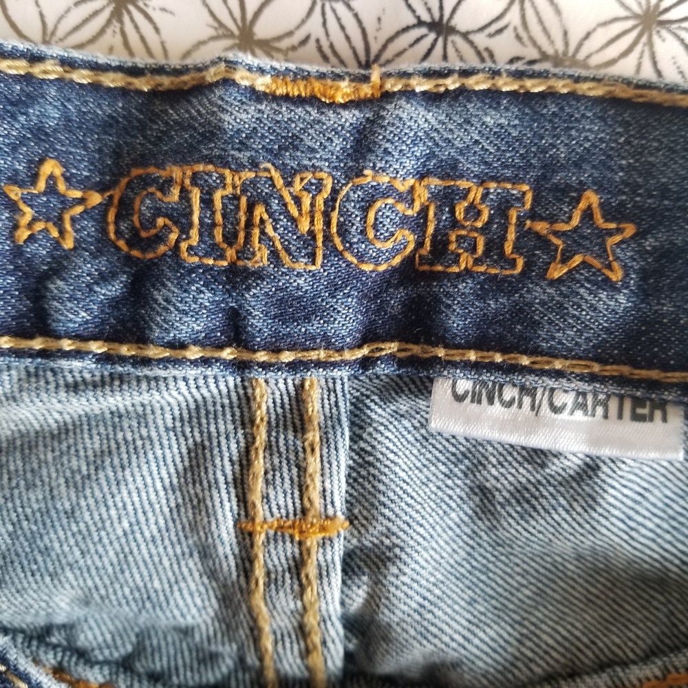 Cinch Carter 100% cotton relaxed fit medium wash denim jeans 31 - Picture 6 of 9